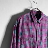 1993MODEL Patagonia (XL) Flannel Shirts Purple 雪無し タグ