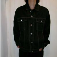 1990's GUESS Black Denim Jacket