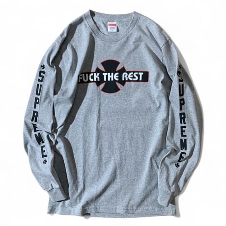 ONLINE限定販売⚫︎Supreme / Independent (M) LS T-Shirts Grey