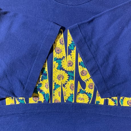 90's FRUIT OF THE LOOM "sunflower" usa製