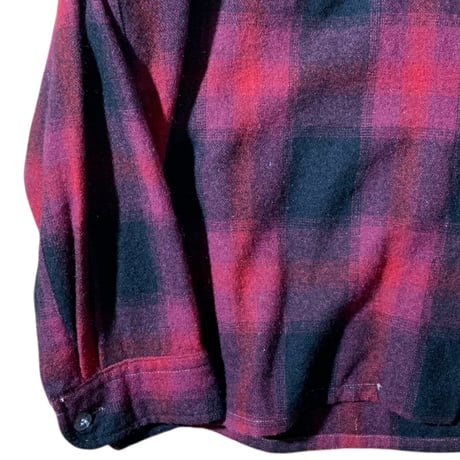 1960's Golden Line SHADOW CHECK WOOL SHIRTS