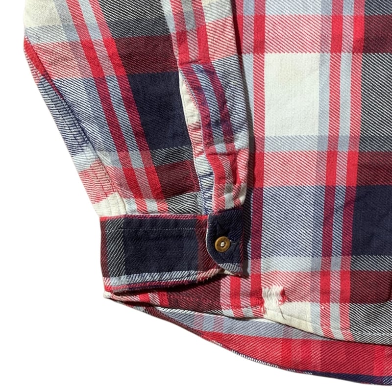 90's St.John's bay Heavy Nel Shirts | Cyan Onli