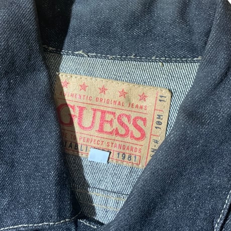 1990's GUESS Black Denim Jacket