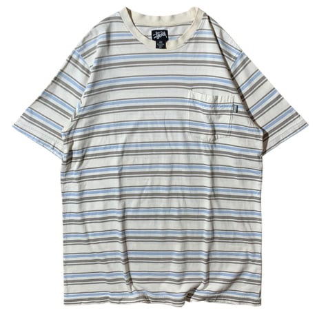 stussy border tee made in usa