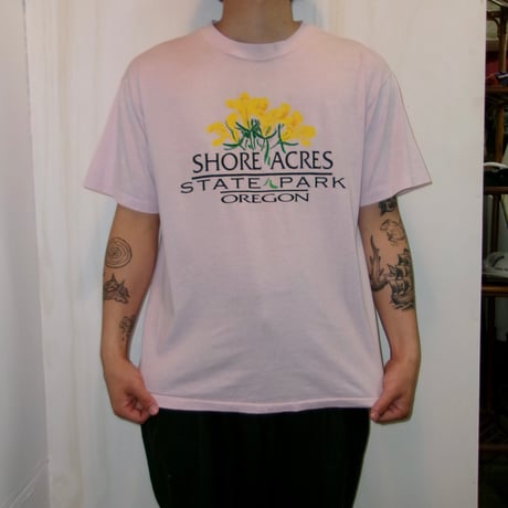 1990's Hanes "FLOWER" TEE made in usa