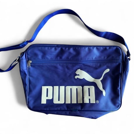 90's PUMA Logo Shoulder Bag Blue Nylon