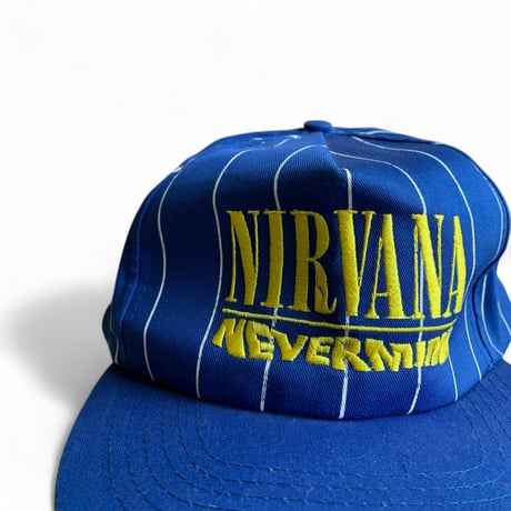 Online限定販売⚫︎ 90's NIRVANA NEVERMIND Snapback Cap Blue