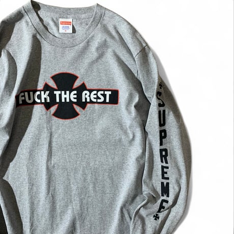 ONLINE限定販売⚫︎Supreme / Independent (M) LS T-Shirts Grey