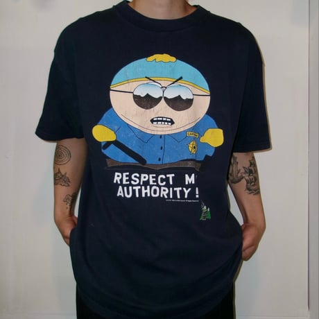 1990's TULTEX (XL) South Park 1998 Tシャツ 紺色