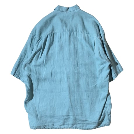 1990's BRUNO Open Collor Linen Shirt