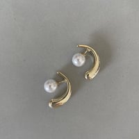 パール水滴ピアス