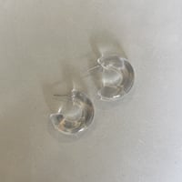 C型ピアス(クリア)