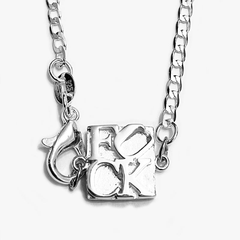 F JewelryProducts Silver925 FUCK Pendant Long60