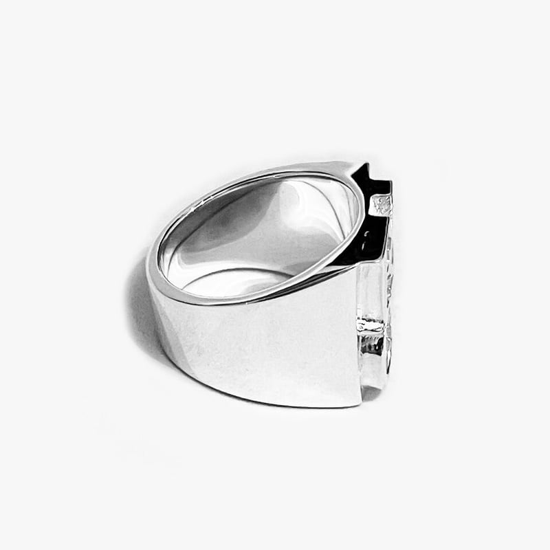 シルバー９２５純銀　完動品　マリオアレッシ SILVER950/CZ ROSE RING(11号 Silver): GOTHIC YOHJI YAMAMOTO