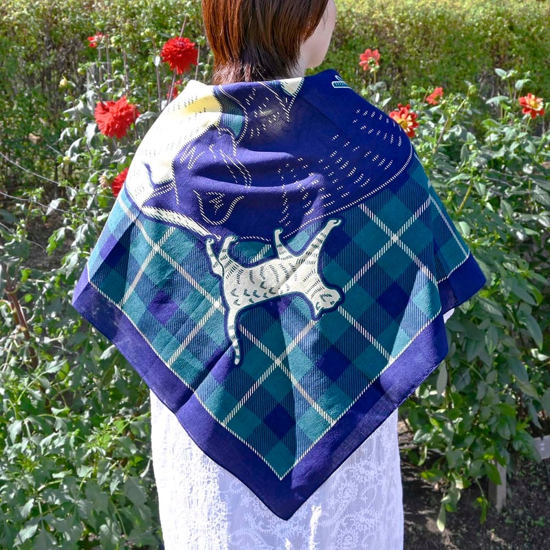 濁浪の執政　ロシア　4枚セット LaLaLu ふろしき【二四巾】眠りねこ＜グリーン＞ #A1e | Patori