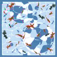 綿小ふろしき ふろしき【中巾】揺らめき涼夏 #41h