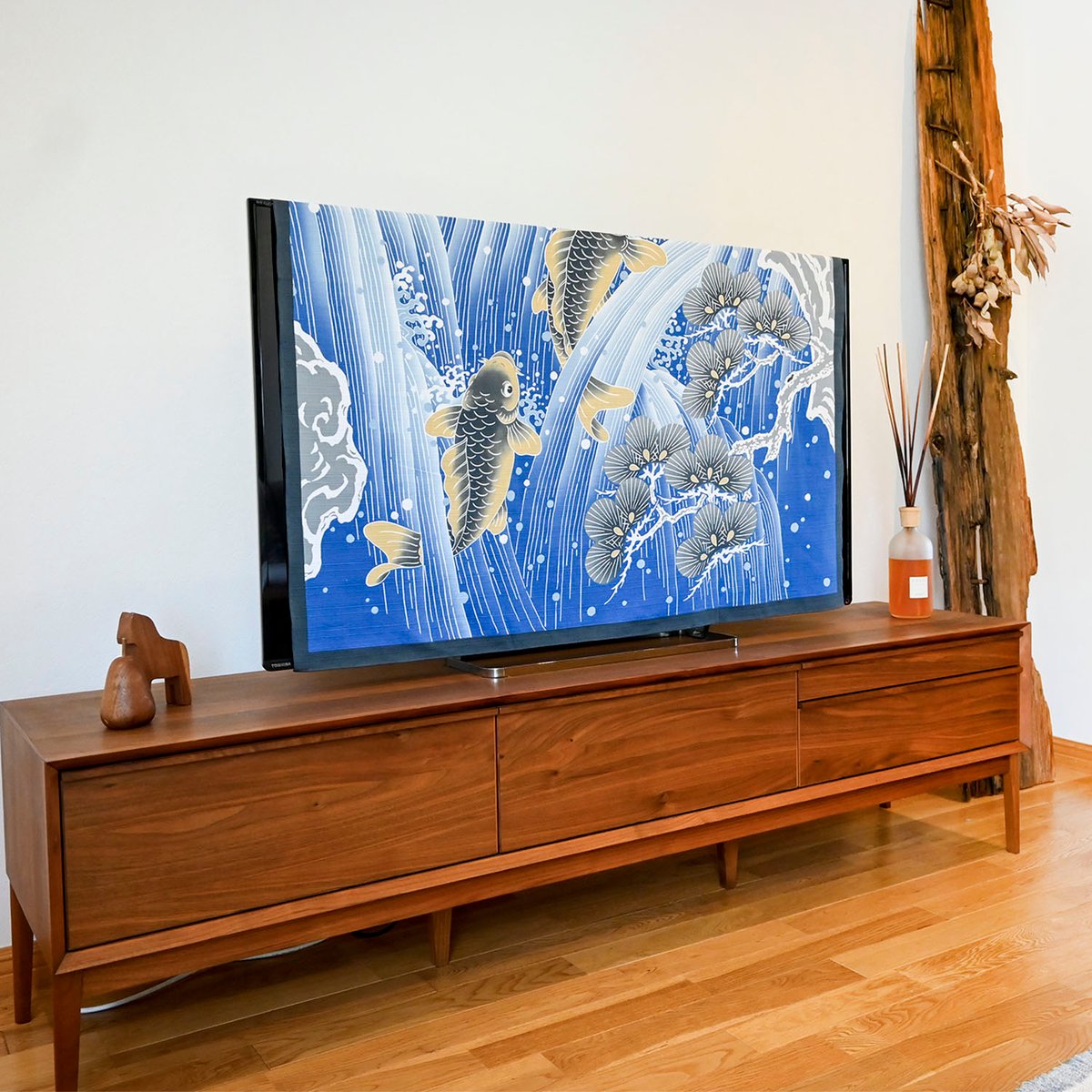 古布木綿幟旗鯉滝上り、713 古布木綿幟旗鯉滝上り、713