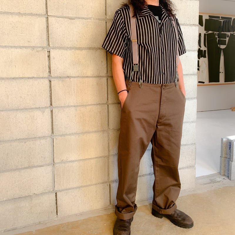 アットラスト ドレスサスペンダー サスペンダーサイドライン」ウールライクワイド