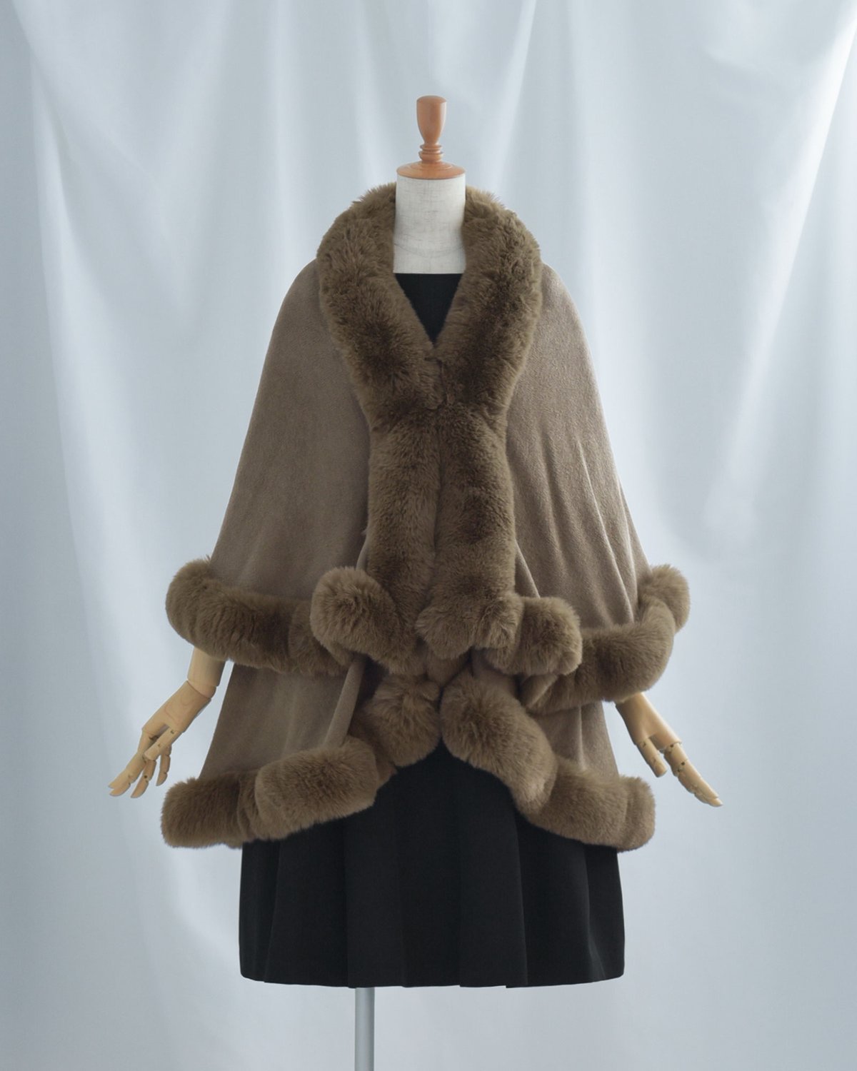 □30％OFF□：エコファー エレガンス ケープ［アウトレット品］bs065