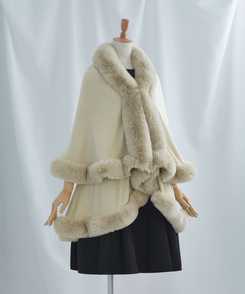 □30％OFF□：エコファー エレガンス ケープ［アウトレット品］bs065