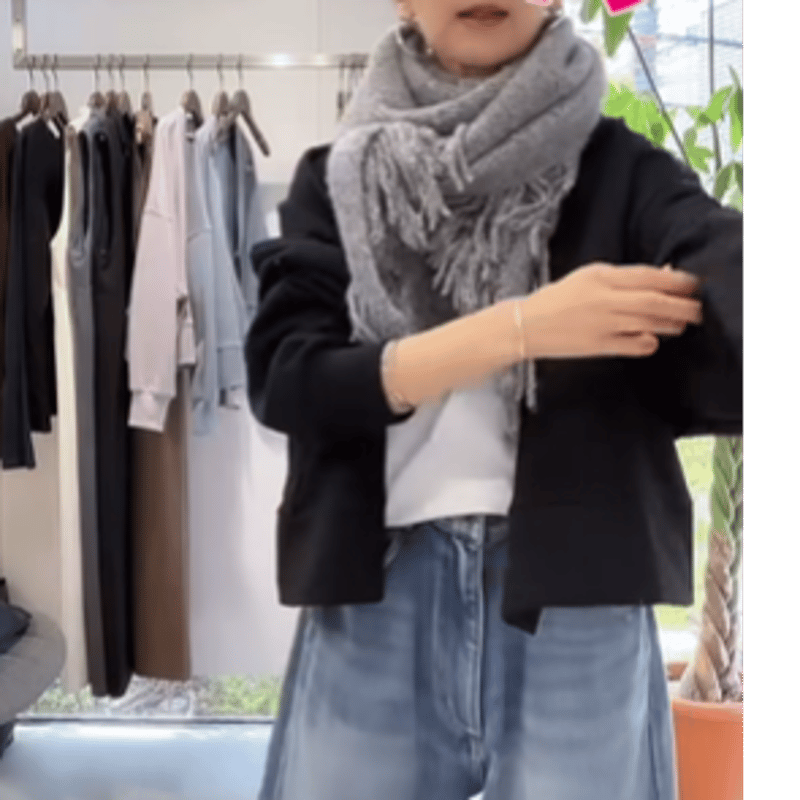 本発 オーバーサイズ裏毛カーディガン (アンナケリー 85254903