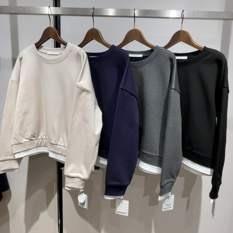 【超美品】コムコム スカラップレイヤードトップス 10/17ライブ① レイヤード風トップス (クチューム 562-25649