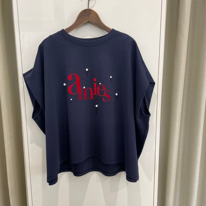 ISHIKAWA-LABO ⭐︎Tシャツ⭐︎ロゴ入り⭐︎パールつき⭐︎パンツのセット ISHIKAWA-LABO ⭐︎Tシャツ⭐︎ロゴ入り⭐︎パールつき