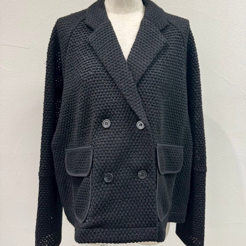 本発 11/18ライブ② BIGワッフルトリミングドルマンJK (シアン