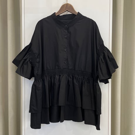 7/29ライブ③　シャーリングフレアスリーブブラウス　(ヘレンチア　H425169)