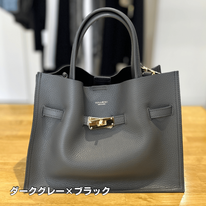 ヴィオラドーロ　イタリアンWフェイスレザートートバッグ ヴィオラドーロのイタリアンWフェイスレザー トートバッグ