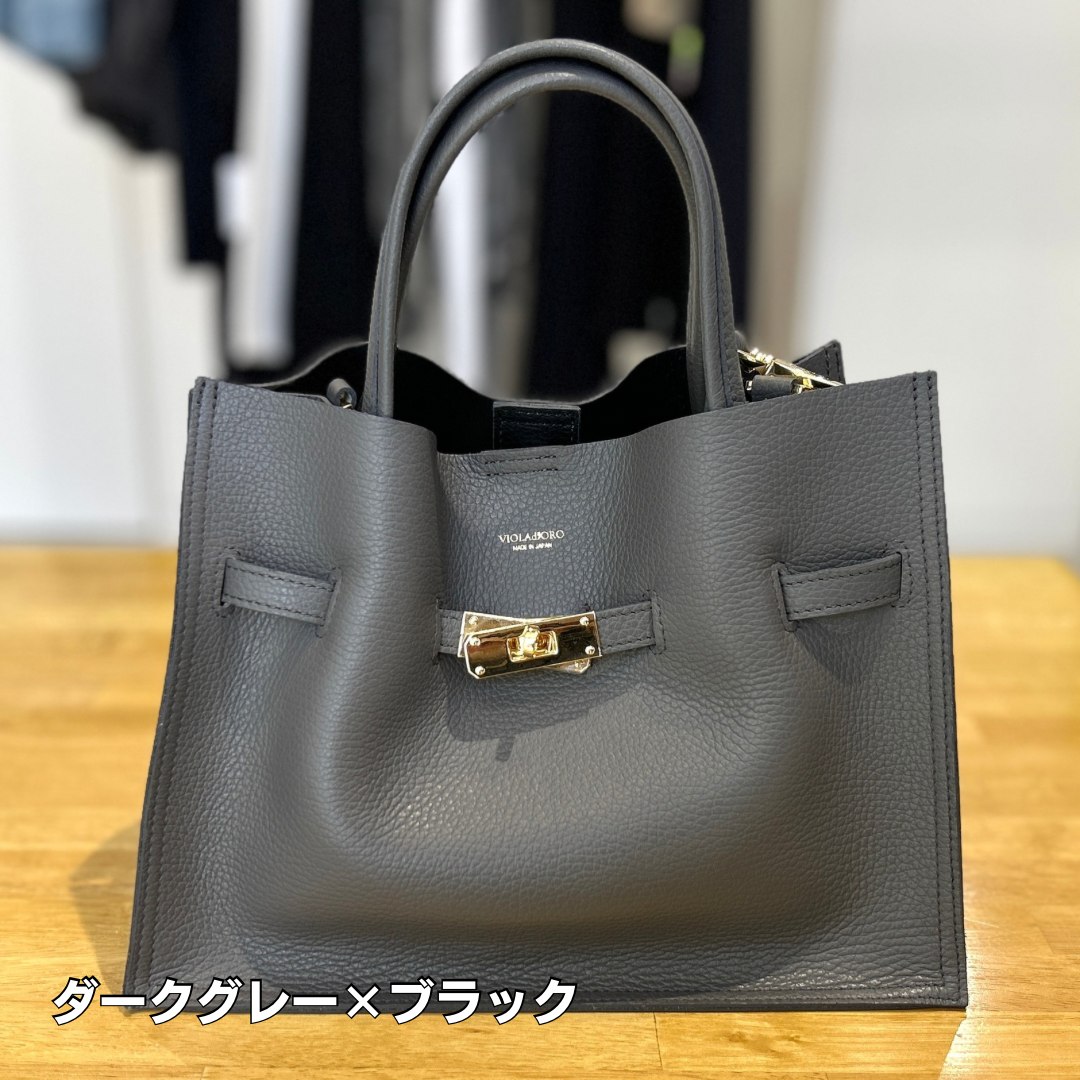 店発 7/28ライブ① イタリアンWフェイスレザートートバッグ M