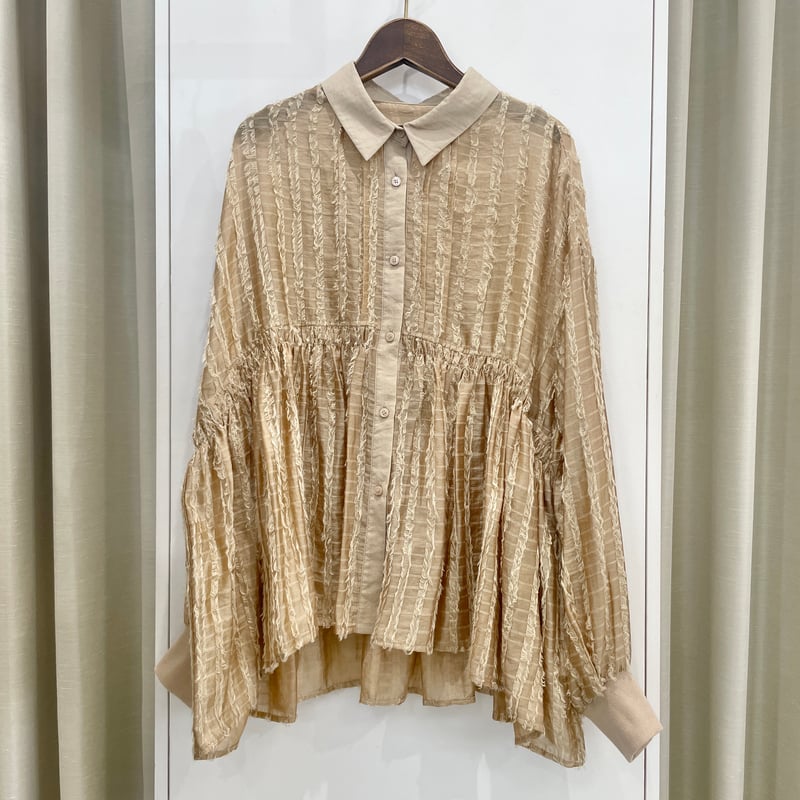 アトリエgg ブラウス2 s57 SET]刺繍シアーブラウス＆ショートパンツ SET UP(2set) – Lumier