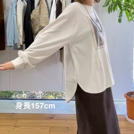 7/29ライブ②　花柄シアー重ねロンTEE　(インフィールド　143438)