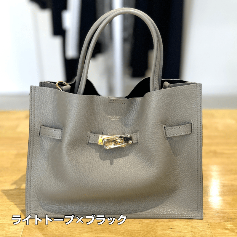 店発 7/28ライブ① イタリアンWフェイスレザートートバッグ Mサイズ