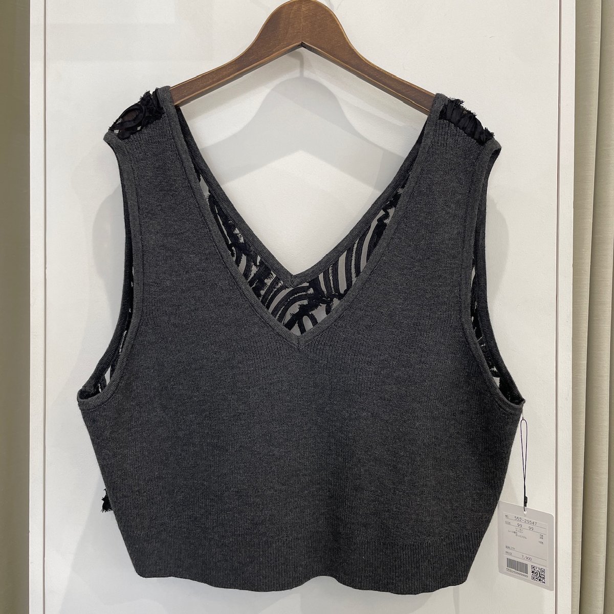 マチャット　クロップドベスト machatt マチャット クロップドベスト 2024SS 黒