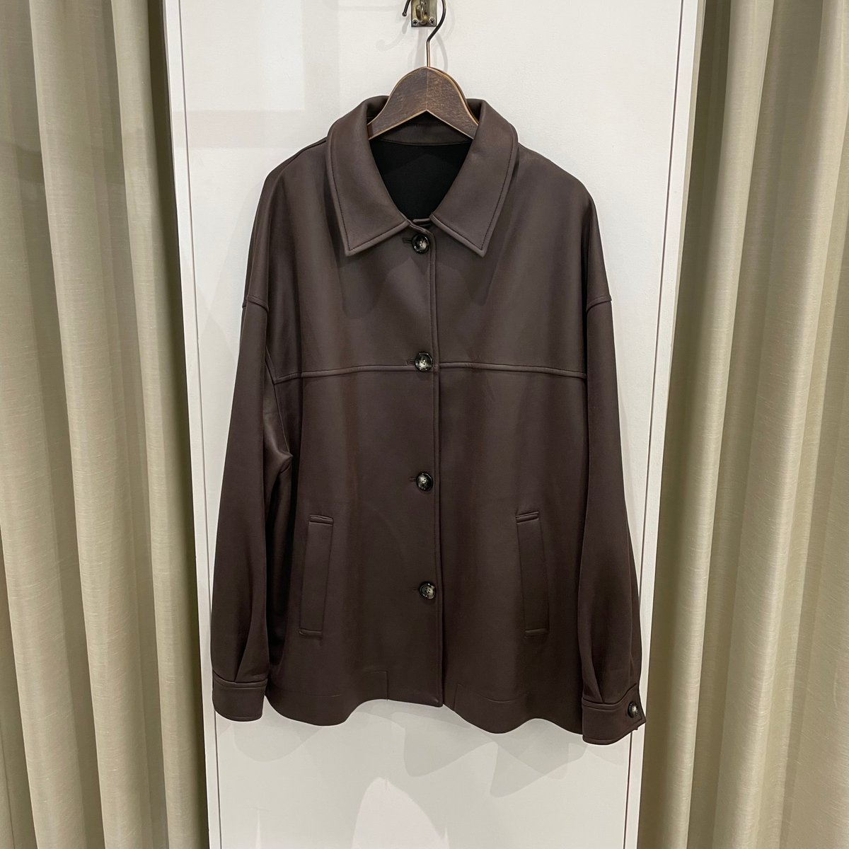 9/4ライブ② ソフトレザーライクブルゾン (アバハウス