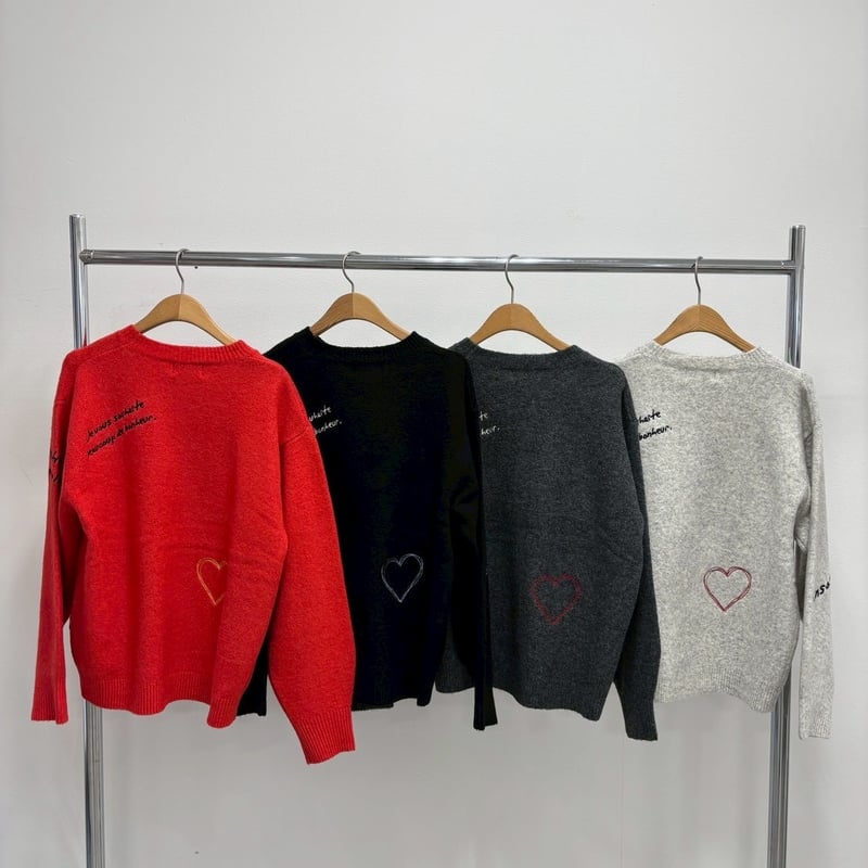 11/3ライブ② レタリング刺繍ニット (ロージー R781204