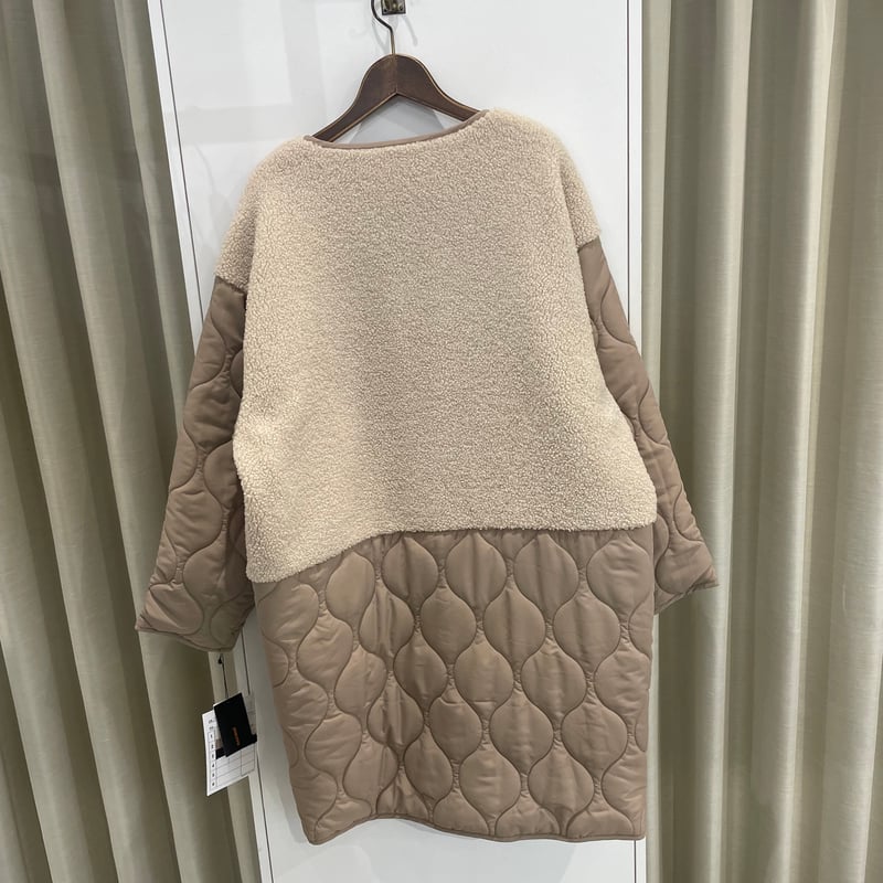 極美品✨ENFOLD 圧縮ビーバー キルティング Aラインコート ブラック 36 コイルナイン co;ill nine キルティングコート -ファッション