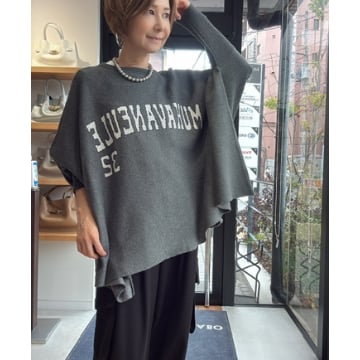 本発 ジャカードロゴポンチョニット (シニカル 562-95035) | ISHIKAWA-LABO