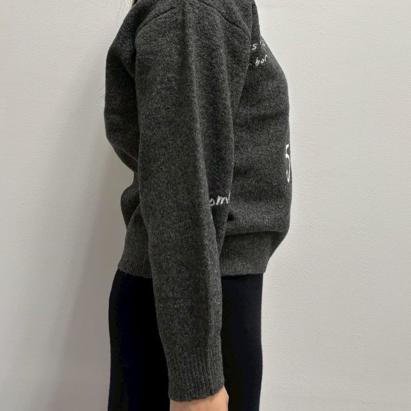 11/3ライブ② レタリング刺繍ニット (ロージー R781204) | ISHIKAWA-LABO