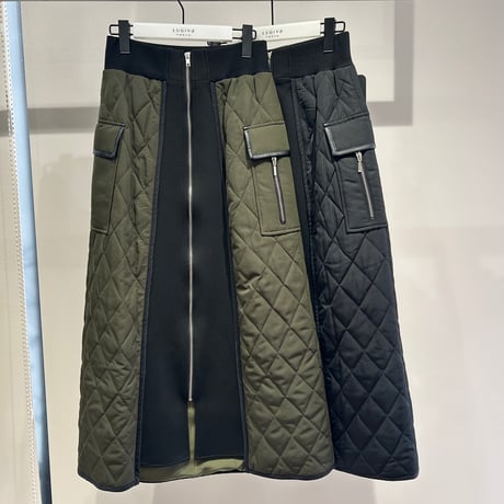 ISHIKAWA-LABO イシカワラボ タフタスカート ロング フレアスカート