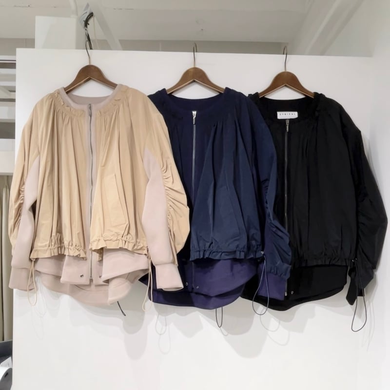 本発 ダンボール×タフタギャザーブルゾン (シニカル 552-94042) | （旧