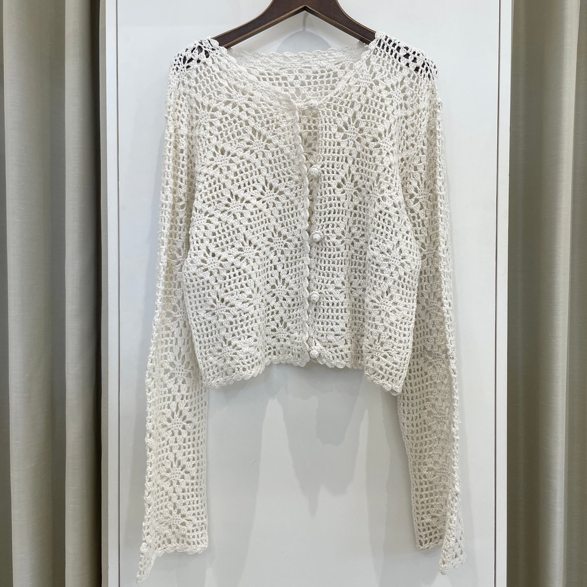 新品未使用　☆トラッツォドンナ☆　2wayカーディガン　イシカワラボ 発送予定注意:3月下旬~5月中旬 10/7ライブ① かぎ針編み