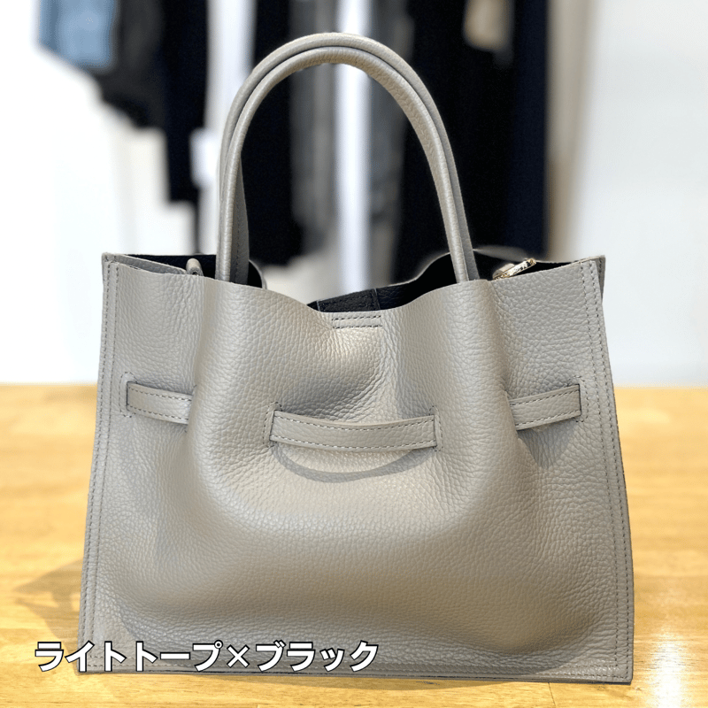 店発 7/28ライブ① イタリアンWフェイスレザートートバッグ M