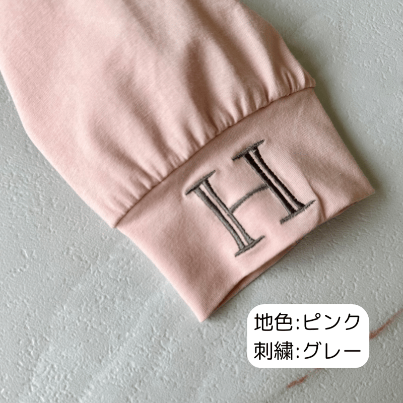 イシカワラボ　H刺繍長袖Tシャツ（ホワイト）　アンナケリー 11/14ゲリラライブ H刺繍ロンT (イシカワラボ-アンナケリー