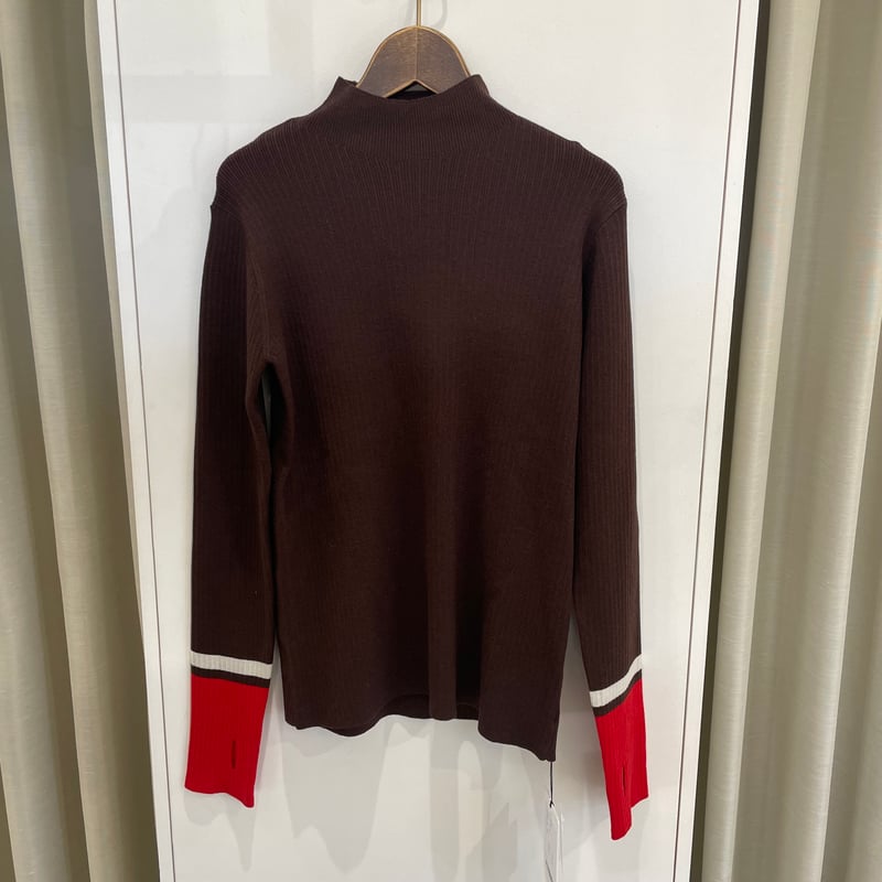 10/3ライブ① ライン入りハイネックニット (ハンチ WVQ7014