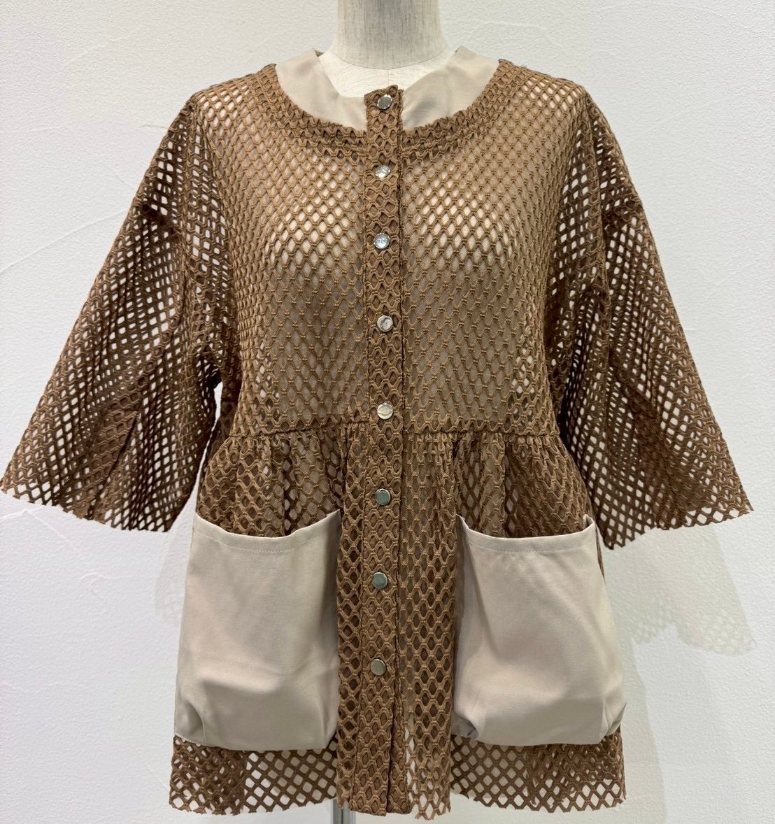 メゾンドドルチェ　グロッシーブルゾン　アイボリー グロッシーブルゾン/ivory メゾンドドルチェ グロッシーブルゾン