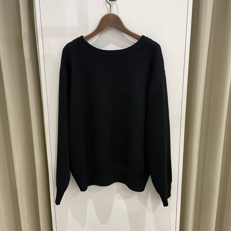 レザレグション 防風 ロゴ ニット ネイビー ニットヘッドカバー (Fw