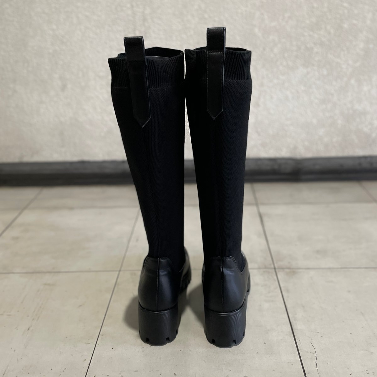 9/23ライブ① EVOL×HITOMI ニットロングブーツ (イーボル IZ5894