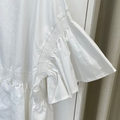 7/29ライブ③　シャーリングフレアスリーブブラウス　(ヘレンチア　H425169)